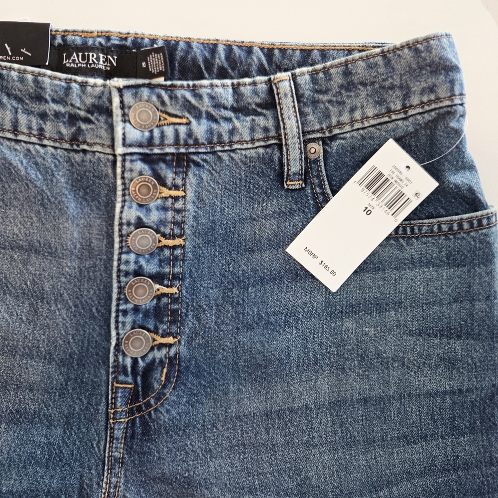 Lauren Ralph Lauren Dark Wash High Rise Flare Jeans Womens Size 10 - Picture 4 of 12